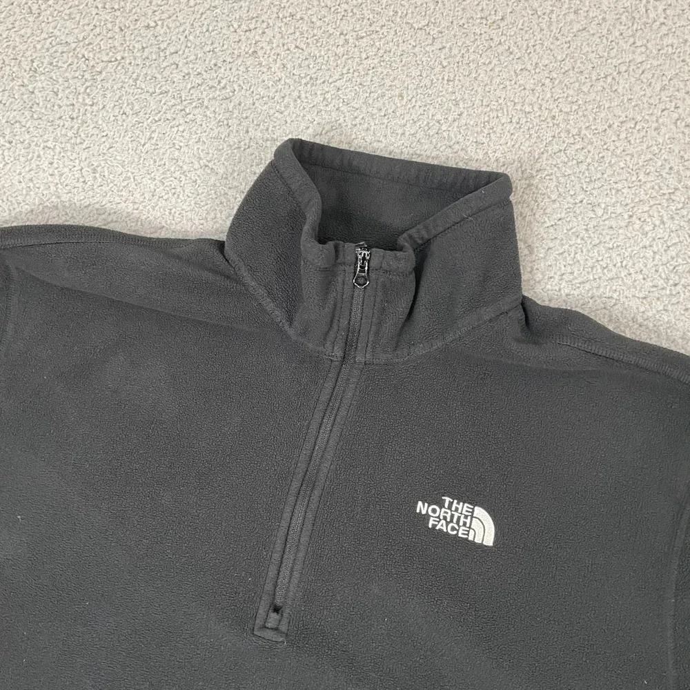 The North Face 1/4 Zip Fleece Men M Black Gorpcore Outdoor Pullover